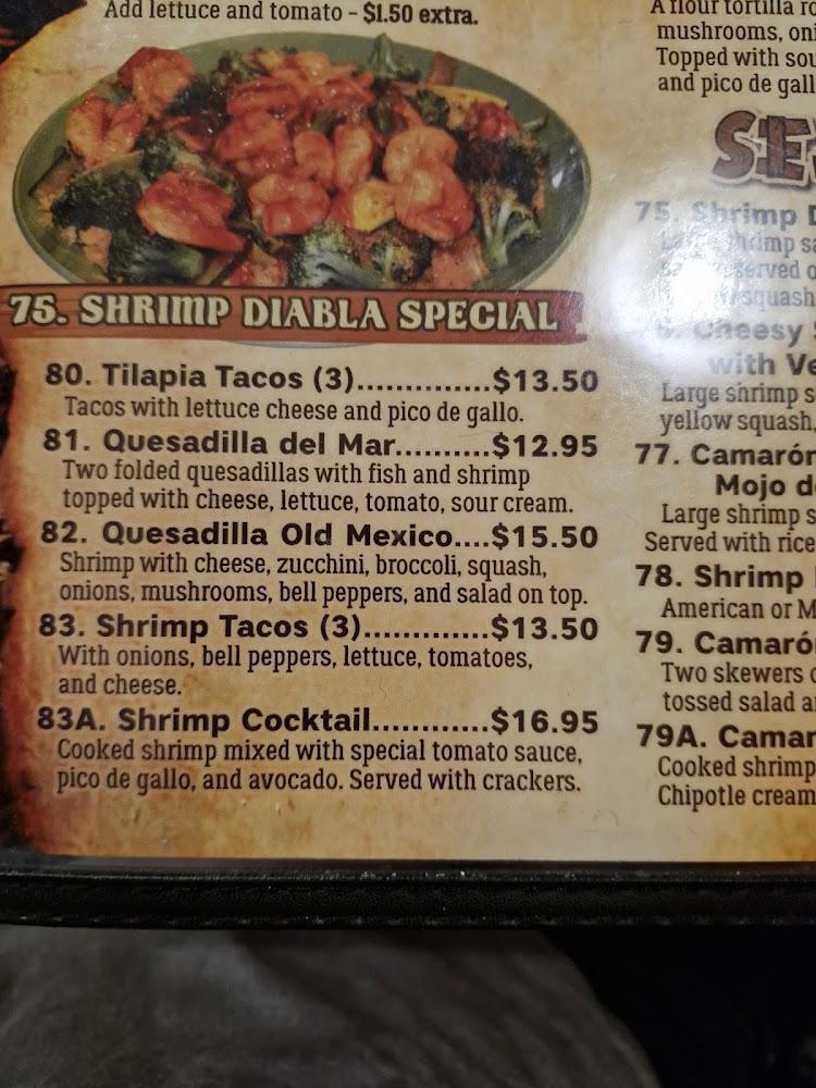Old Mexico Menu image 1