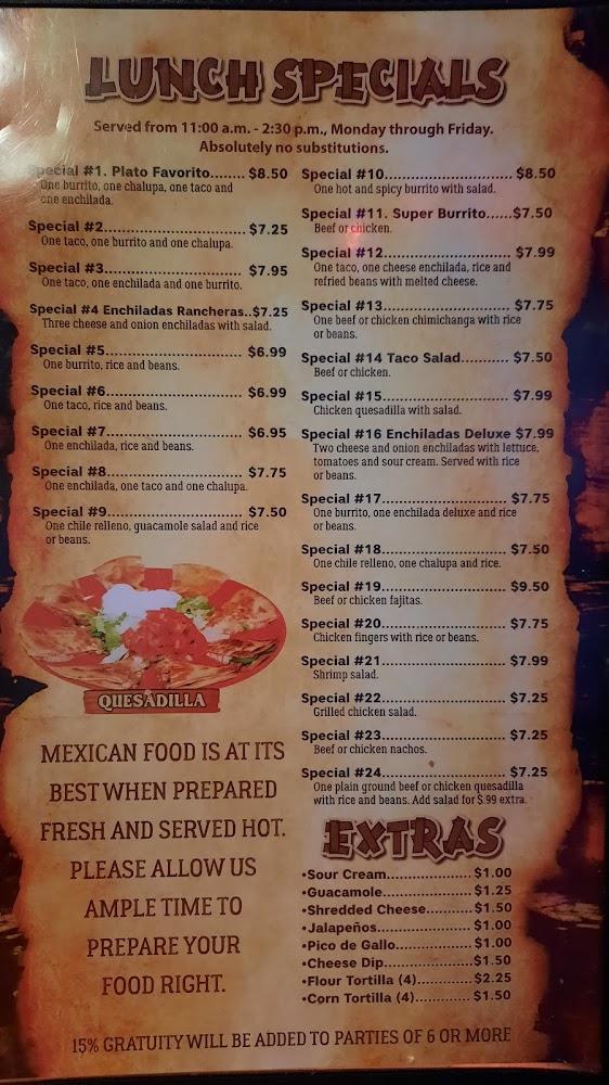 Old Mexico Menu image 3